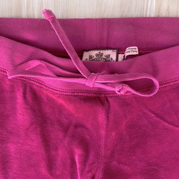 ❤️ Juicy Couture Classic Iconic Velour Drawstring Pants Size Small - Picture 5 of 6